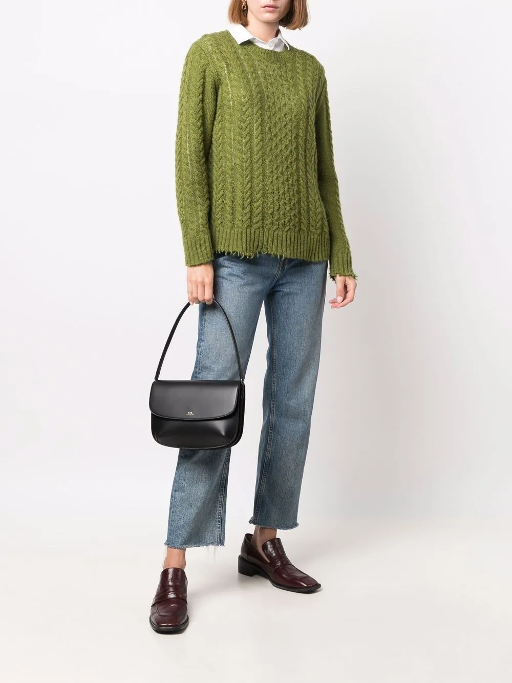 Borsa a tracolla Sarah APC in nero - donna