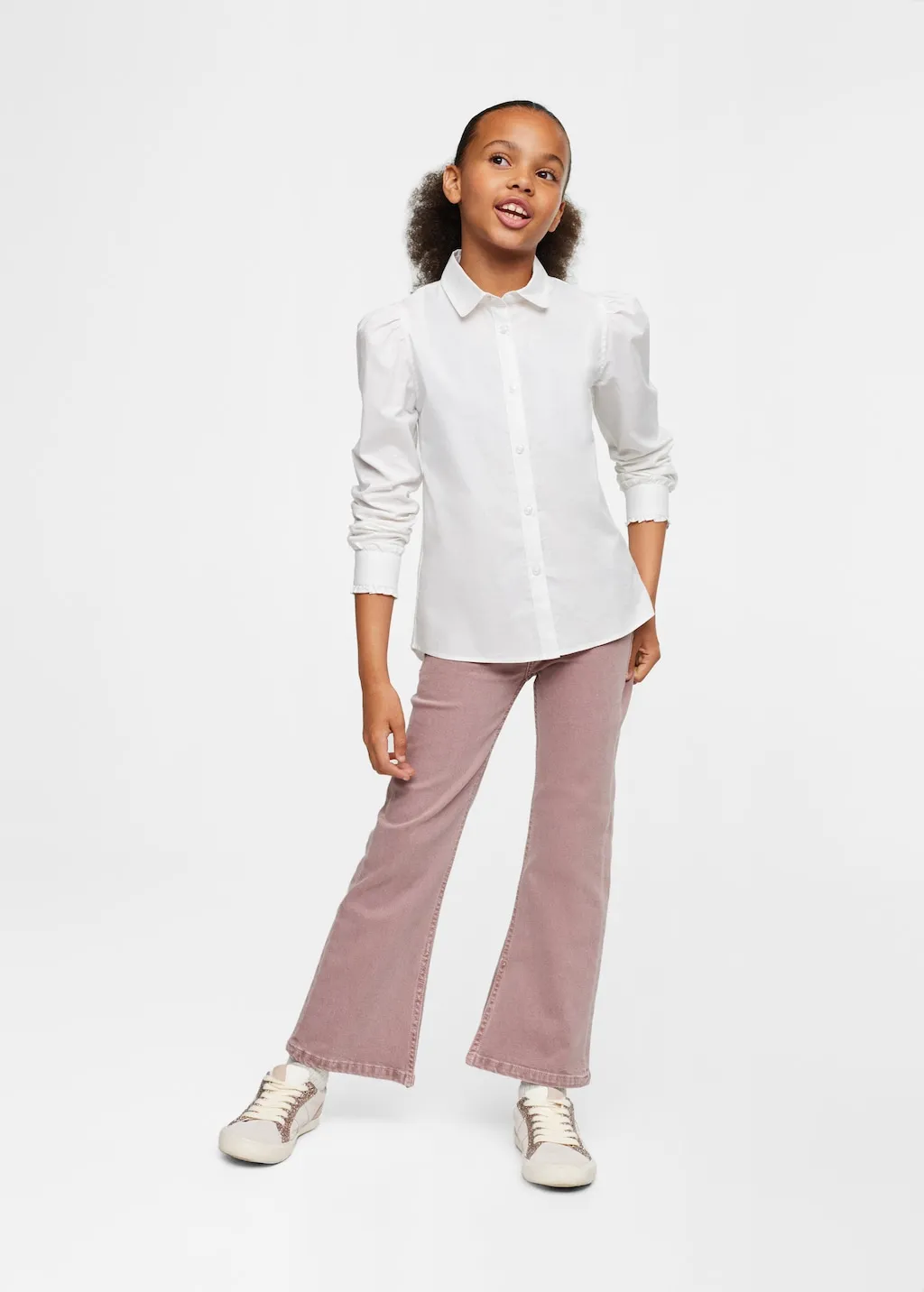 Camicia cotone maniche a palloncino