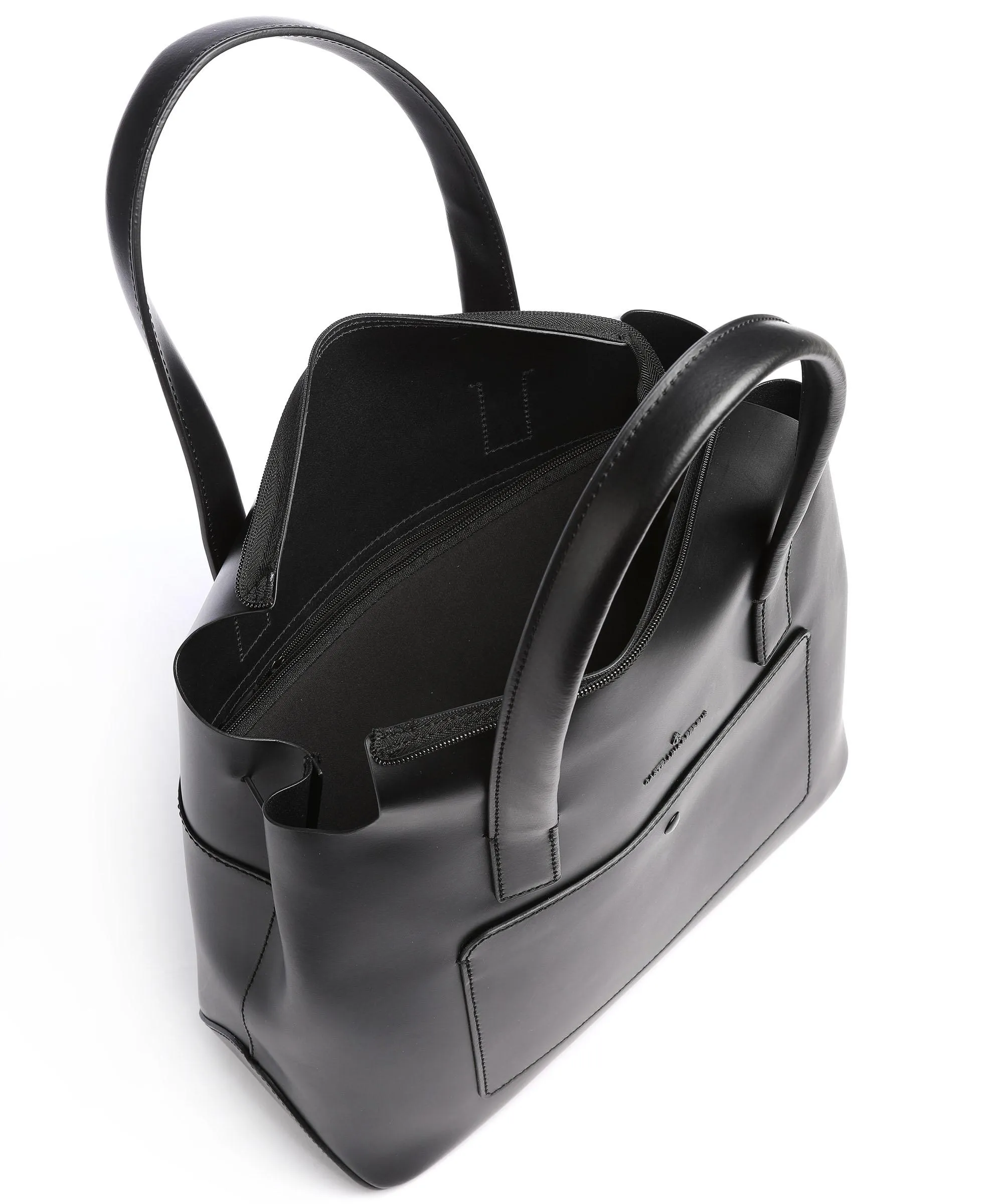  Castelijn & Beerens Dama Emma Borsa shopper 13″ pelle di vacchetta liscia nero  