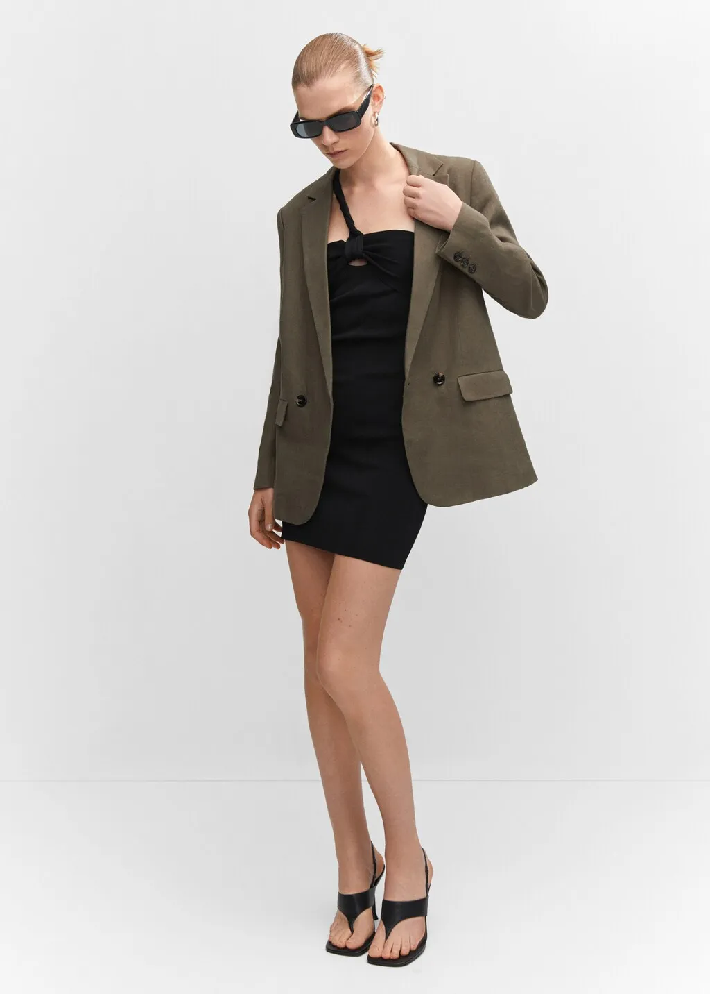 Giacca lino oversize