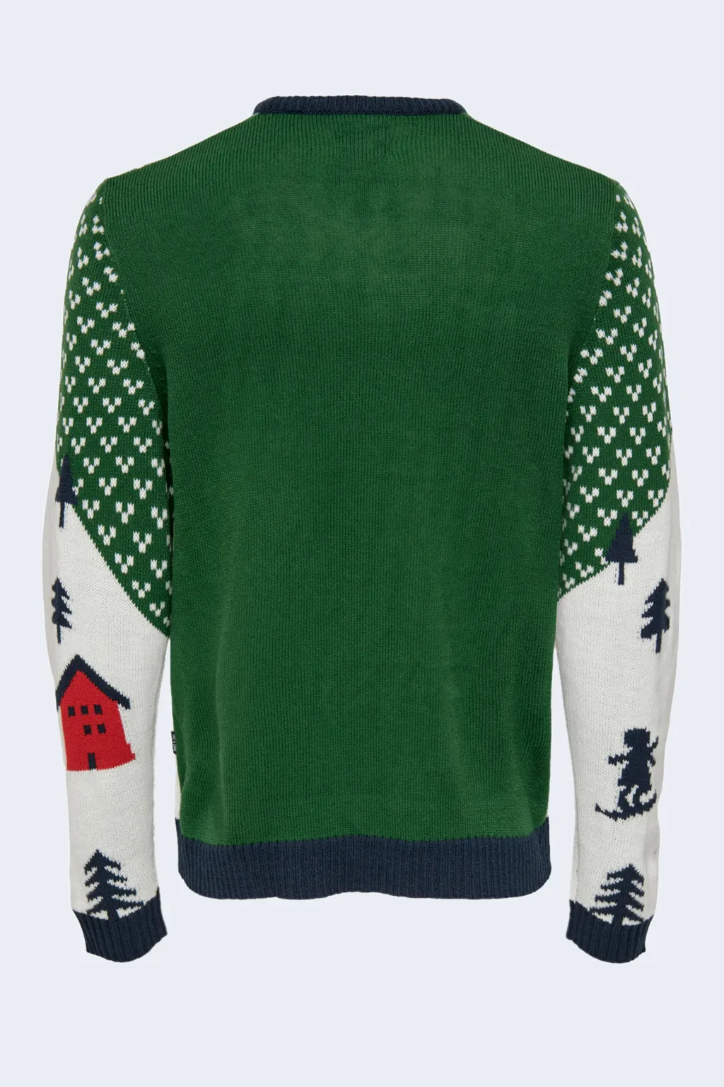 Maglione Only & Sons onsxmas reg landscape crew knit – 22023349 Verde
