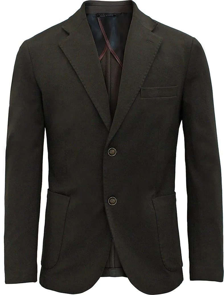 Markup abbigliamento uomo blazer punto milano nero art.407
