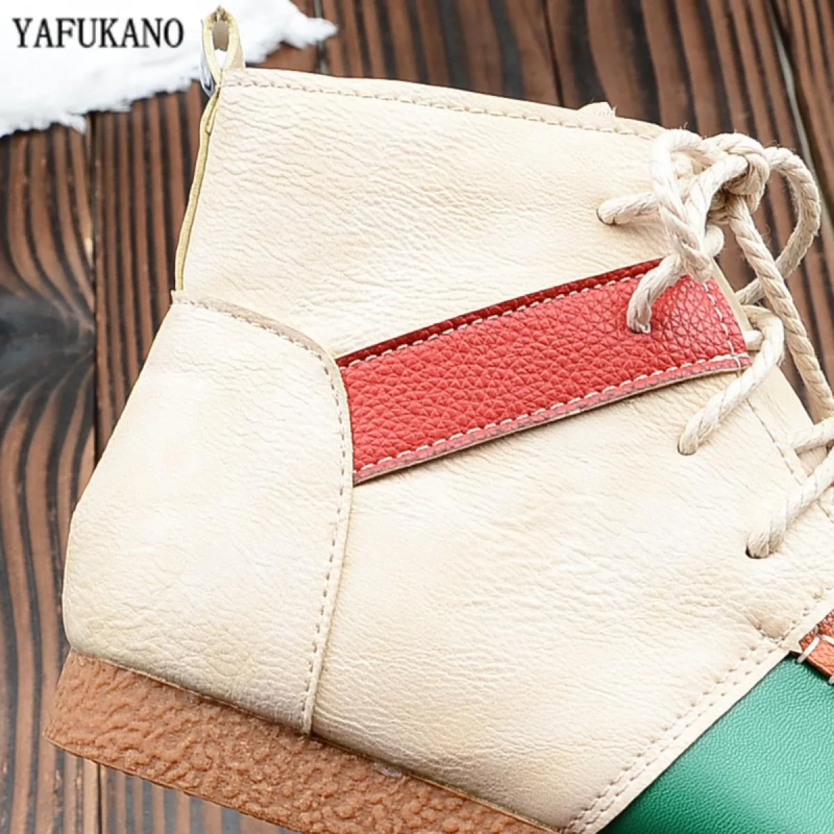 Mori Stivaletti casual stile college retrò letterario Suola morbida Punta tonda Stivali singoli piatti Stile etnico Colori misti