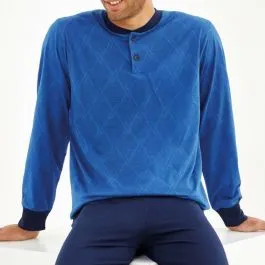pigiama uomo gp1071 lungo fresco cotone il granchio 