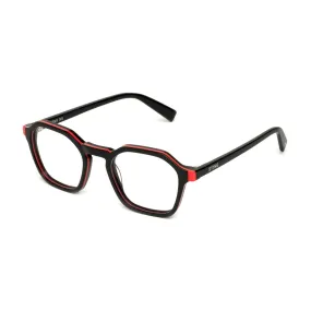   Sting VSJ738 - 06ZD Nero Rosso Lucido Nero | Occhiale Da Vista Bambino Unisex 
