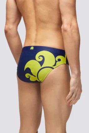 SUNDEK SLIP LEONARDO SWIM BLU/GIALLO