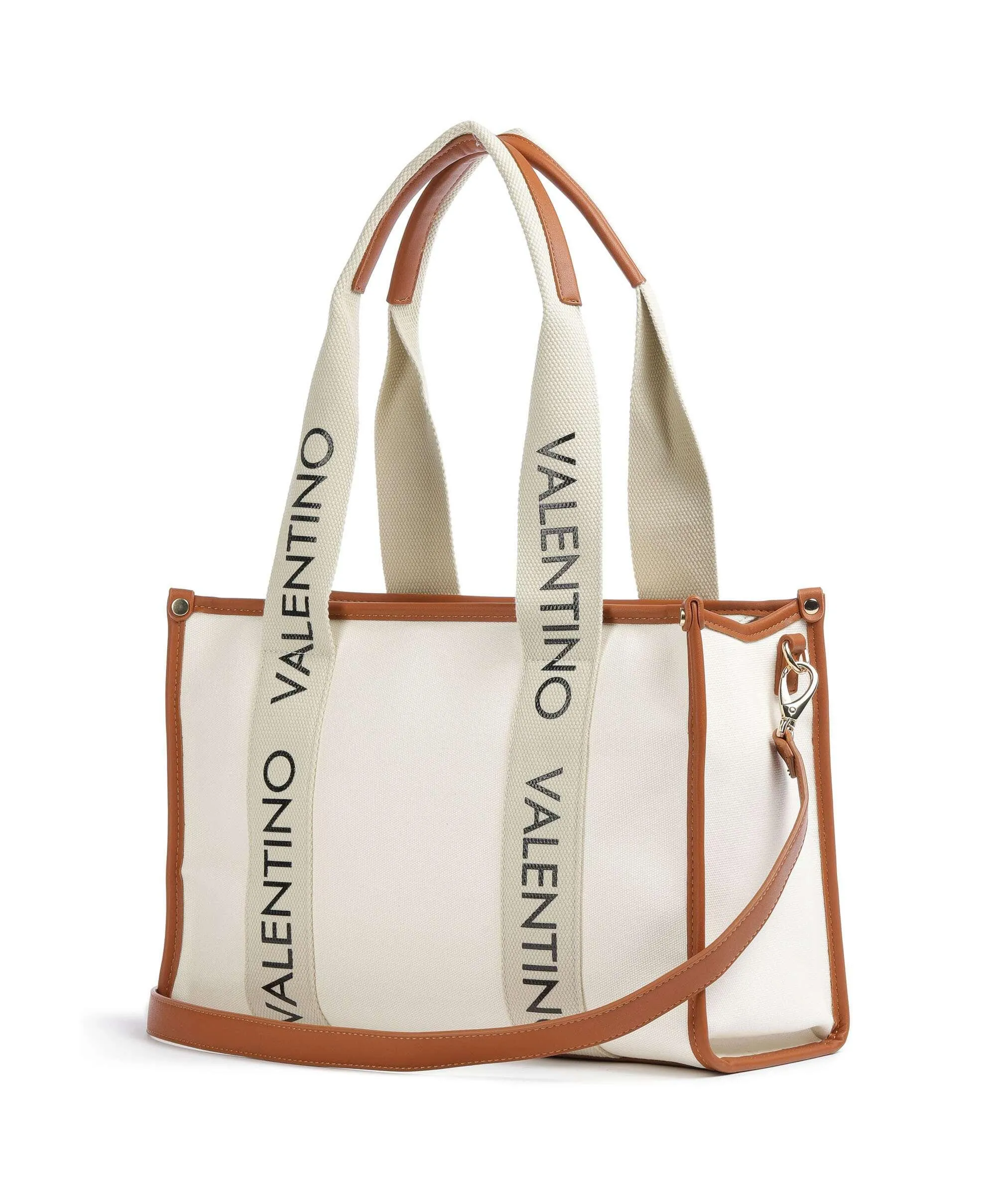  Valentino Bags Candle Borsa shopper cotone avorio  